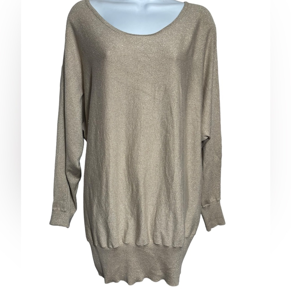 Lane Bryant size 22 /‎ 24 stunning gold crew neck sweater